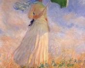 Woman with a Parasol, Facing Right